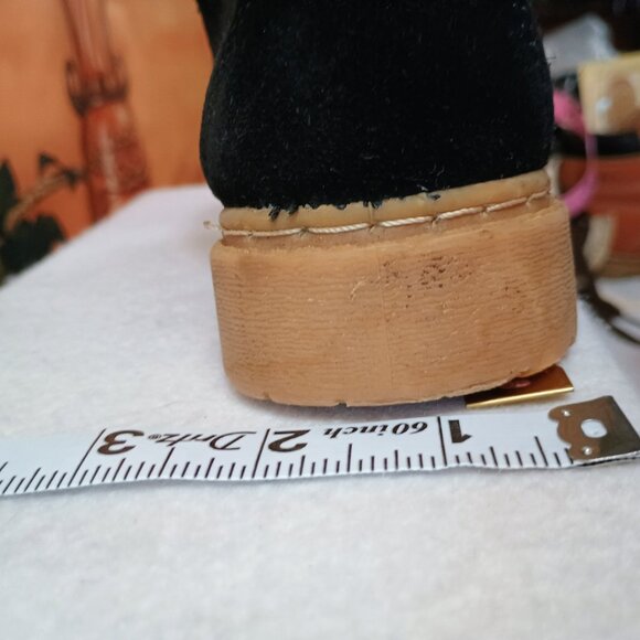 Kids' Black Size 26 EUC Suede Ankle Combat Work Boots - Picture 9 of 11